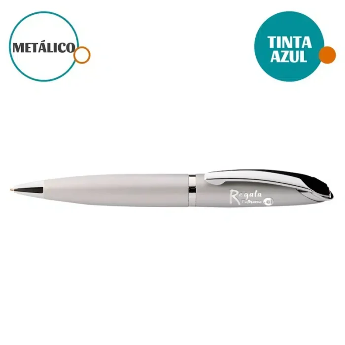 BOLÍGRAFO METÁLICO METAL GROSS LÁPIZ TINTA ESCRITURA AZUL