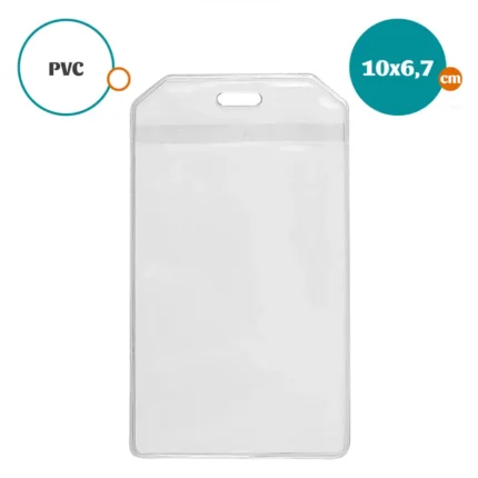 PORTA CREDENCIAL VERTICAL PVC