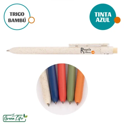 BOLÍGRAFO BOMBAY FIBRA DE TRIGO